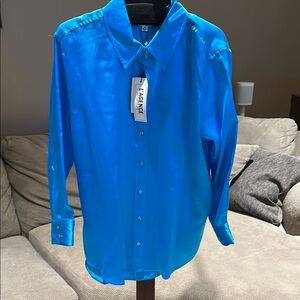 Blue silky Shirt
